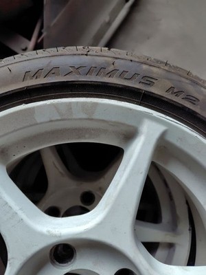 JDM P1 Racing 15-inch 5.5J 165-50-15 tires excellent condition PCD 100 No Tires - 画像 (9)