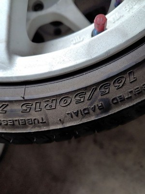 JDM P1 Racing 15-inch 5.5J 165-50-15 tires excellent condition PCD 100 No Tires - 画像 (10)