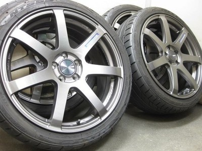 JDM Lightweight ENKEI PF07 18 & 215/40R18 4-Pack Tires for Toyota BRZ No Tires