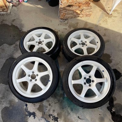 JDM 17 white 6-spoke wheel set Final offer until Book date No Tires