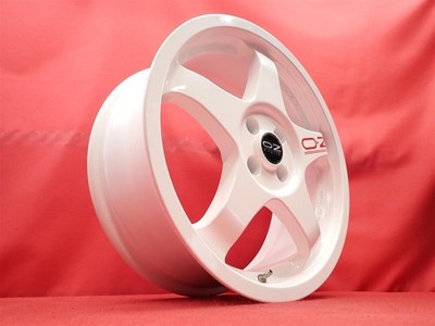 JDM Rare OZ Black Used Aluminum Wheels 4-Wheel Set 6.5J 17 PCD98 4-hole +40 (No Tires) - 画像 (2)