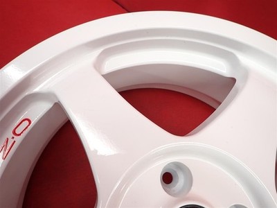 JDM Rare OZ Black Used Aluminum Wheels 4-Wheel Set 6.5J 17 PCD98 4-hole +40 (No Tires) - 画像 (10)