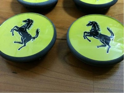 JDM Genuine Ferrari Testarossa wheel center caps No Tires - Image 2