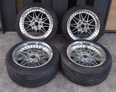 JDM WORK REZAX 4Wheels no tires 17x8+5 9+22 5x114.3 No Caps
