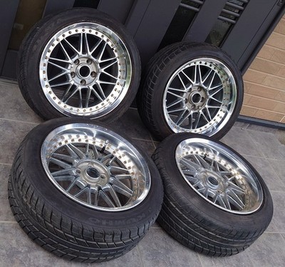 JDM WORK REZAX 4Wheels no tires 17x8+5 9+22 5x114.3 No Caps - Image 2