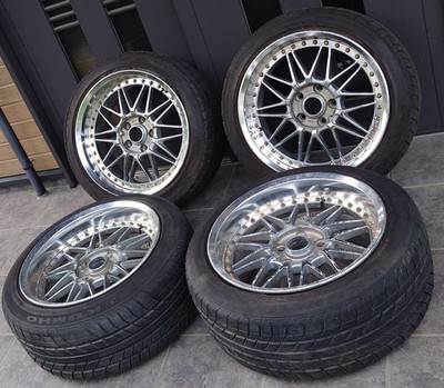 JDM WORK REZAX 4Wheels no tires 17x8+5 9+22 5x114.3 No Caps - Image 3