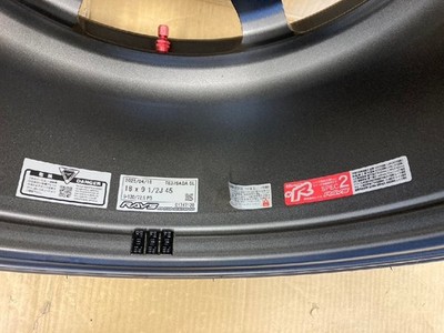 JDM RAYS VOLK_RACING Volk Racing Aluminum Wheel 18 inch 1Pcs Sold Ind (No Tires) - 画像 (8)