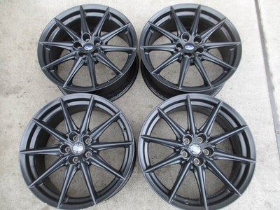 JDM Subaru BRZ genuine 100 7.5J +48 black with valve 4-book set NO2 No Tires