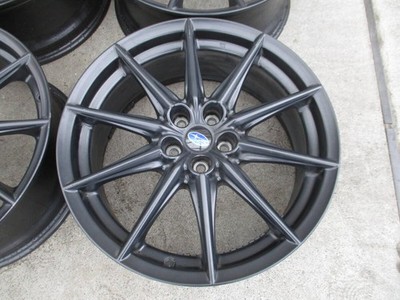 JDM Subaru BRZ genuine 100 7.5J +48 black with valve 4-book set NO2 No Tires - Image 2