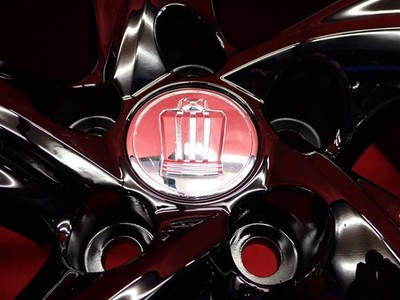 JDM Black repainted TOYOTA Crown 220 series RS genuine used wheels 4Bo No Tires - Image 9