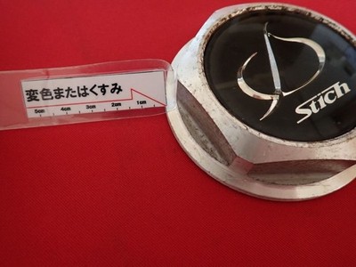 JDM 1 sheet Stich aftermarket used wheel center cap center cover emble No Tires - Image 10