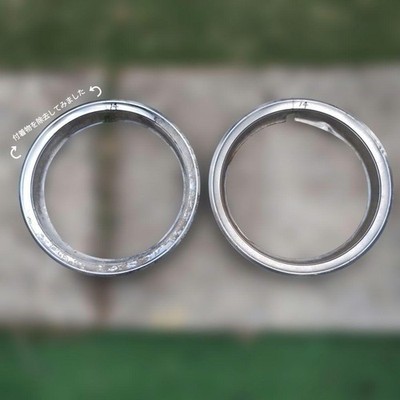 JDM Genuine trim rings and other miscellaneous parts completely junk. (No Tires) - 画像 (4)