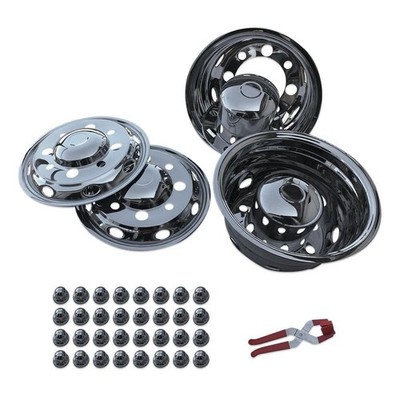JDM Universal Wheel Liner Stainless Steel Chrome Plated Front (No Tires) - 画像 (2)