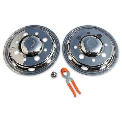 JDM Universal Wheel Liner Stainless Steel Chrome Plated Front (No Tires) - 画像 (5)