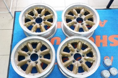 JDM Early model Panasport Racing Formula One wheels 4-Wheel Set 14x6J PCD 5- (No Tires)