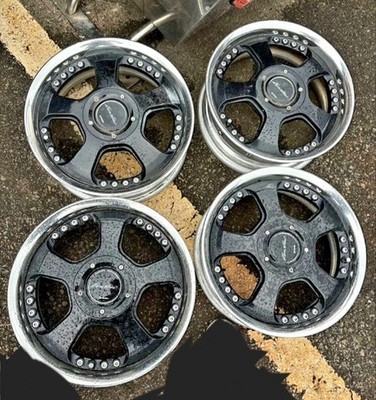 JDM Work Euroline FS WIDE rare 15-inch wheels No Tires