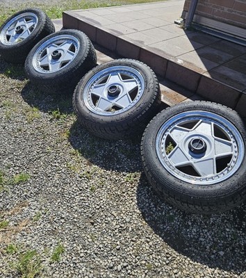 JDM Rare Item 114.3 4-hole Autostrada Modena wheels with all center ca (No Tires)