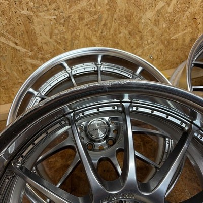 JDM Rare Size WORKSenDeep Rim198.5J+25/9.5J+38114.3/5 HoleSilvia Skyli No Tires - Image 3
