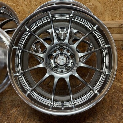 JDM Rare Size WORKSenDeep Rim198.5J+25/9.5J+38114.3/5 HoleSilvia Skyli No Tires - Image 4