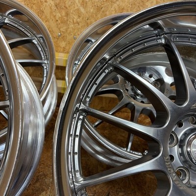 JDM Rare Size WORKSenDeep Rim198.5J+25/9.5J+38114.3/5 HoleSilvia Skyli No Tires - Image 5