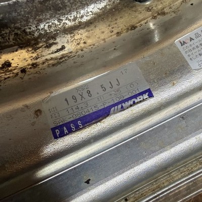 JDM Rare Size WORKSenDeep Rim198.5J+25/9.5J+38114.3/5 HoleSilvia Skyli No Tires - Image 10