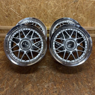 JDM Rare Wiser Deep Rim Mesh 17x8J+48/9J+48 114.3/4-5 hole Crown (No Tires)
