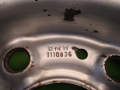 JDM BMW 3.0 CSi CS Spare Wheel Genuine Old Car Part No Tires - Image 3