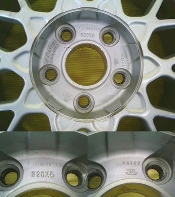 JDM BBS RG 16RG169 7.0J +45 5H PCD114.3 RG171 8.0J +45 5H PCD114.3 2 p No Tires - Image 4