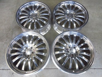 JDM Fully repaired Carlson 1/16 Ultralight 20-inch 8.5J +40 wheels. Fi (No Tires)