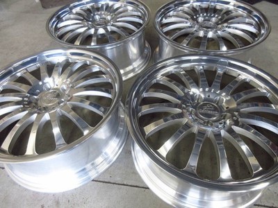 JDM Fully repaired Carlson 1/16 Ultralight 20-inch 8.5J +40 wheels. Fi (No Tires) - 画像 (5)