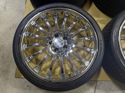 JDM 20-inch CARISSON curl 1/16 scale wheels and YOKOHAMA tires for Toy (No Tires) - 画像 (2)