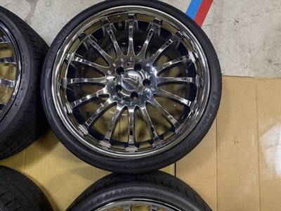 JDM 20-inch CARISSON curl 1/16 scale wheels and YOKOHAMA tires for Toy (No Tires) - 画像 (4)