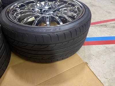 JDM 20-inch CARISSON curl 1/16 scale wheels and YOKOHAMA tires for Toy (No Tires) - 画像 (5)