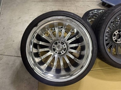 JDM 20-inch CARISSON curl 1/16 scale wheels and YOKOHAMA tires for Toy (No Tires) - 画像 (6)