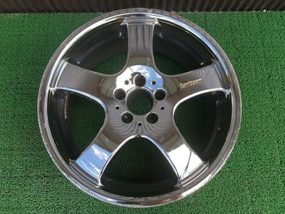 JDM Rare Curlson 1/5 19-inch wheels 8.5J +40 10J +45 112 5H Black chro No Tires - Image 4