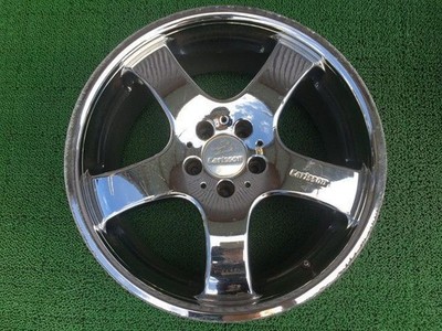 JDM Rare Curlson 1/5 19-inch wheels 8.5J +40 10J +45 112 5H Black chro No Tires - Image 5