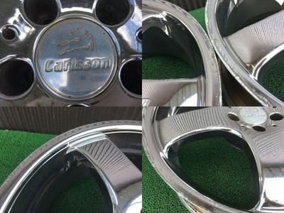 JDM Rare Curlson 1/5 19-inch wheels 8.5J +40 10J +45 112 5H Black chro No Tires - Image 6