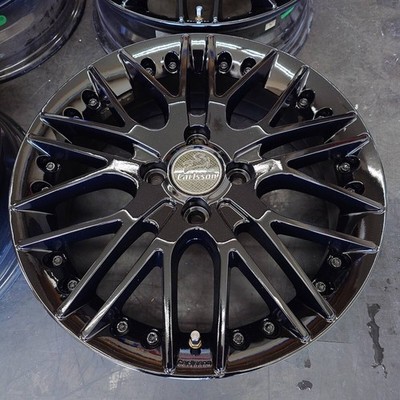 JDM Carlson 1/10X 16-inch 5J IS45 PCD100-4H Glossy Black Repainted Sui No Tires - Image 2