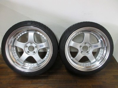JDM ・2-Book Set Tanabe SSR Professor SP1 18in9J+24 5-hole PCD114.3 AKI No Tires