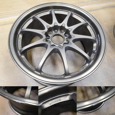 JDM 16-513Beautiful forgingRays CE28N 17in 8.5J +30 CT9A Lancer Evo R3 (No Tires) - 画像 (2)