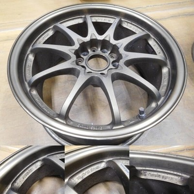 JDM 16-513Beautiful forgingRays CE28N 17in 8.5J +30 CT9A Lancer Evo R3 (No Tires) - 画像 (4)