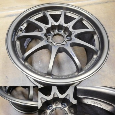 JDM 16-513Beautiful forgingRays CE28N 17in 8.5J +30 CT9A Lancer Evo R3 (No Tires) - 画像 (6)
