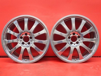 JDM 2-piece set of aftermarket used wheels fully polished. Specificati (No Tires)