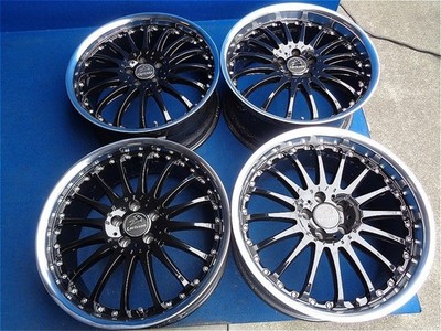 JDM Carlson CR 1/16 RSR F 8.5J/+40 R 9.5J/+40 PCD 114.3 4-Wheel Set for (No Tires)