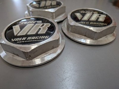 JDM RAYS VOLK RACING VR Rays Volk Racing Center Cap 3 Individual Set B No Tires - Image 8