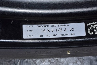 JDM RAYS Grace Village Its 57GAINER 16-inchPCD100 6.5J +52Yokohama Blu No Tires - Image 8