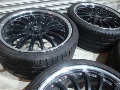 JDM Popular Carlson 1/16 RS Black Edition 20-inch aluminum wheels + Fa (No Tires) - 画像 (5)