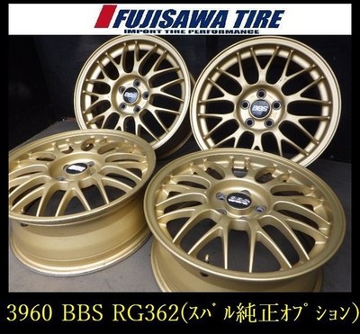 JDM 3960ABBS RG362 SUBARU Option16x6.5JJ 5-hole 100 +484Book No Tires