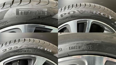 JDM 4Book 225/45R18 subaru Levorg genuine 187.5J +55 5H114.3 Pirelli P No Tires - Image 2