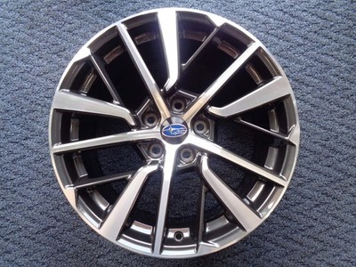 JDM 8.5J-185H114.3 +55 Subaru WRX S4 Genuine Used Wheels 4Book No Tires